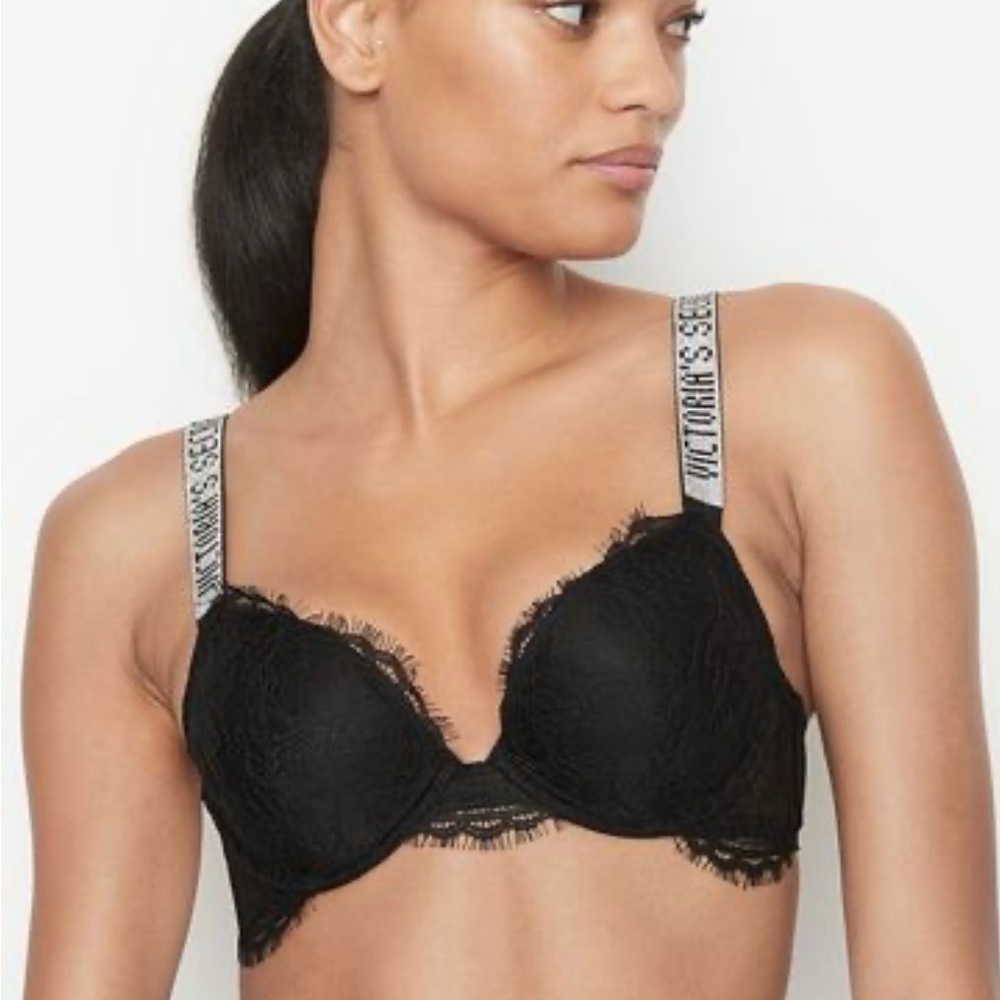 Victoria’s secret shine strap push up lace bra